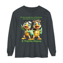 2 Turtle Doves Unisex Garment-dyed Long Sleeve T-Shirt-9