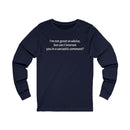 Sarcastic Comment Unisex Jersey Long Sleeve Tee-4