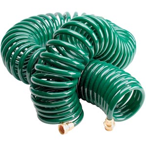 12.5' Spring Coil Garden Hose