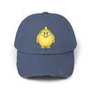Chick with Glasses Unisex Distressed Cap-6
