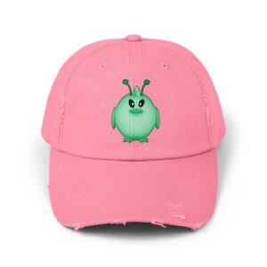 Space Chick Unisex Distressed Cap