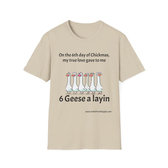 6 Geese Unisex Softstyle T-Shirt