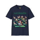 Yoga Chicken Unisex Softstyle T-Shirt-3