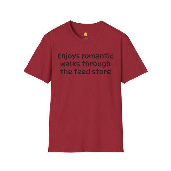 Enjoys Romantic Walks Unisex Softstyle T-Shirt