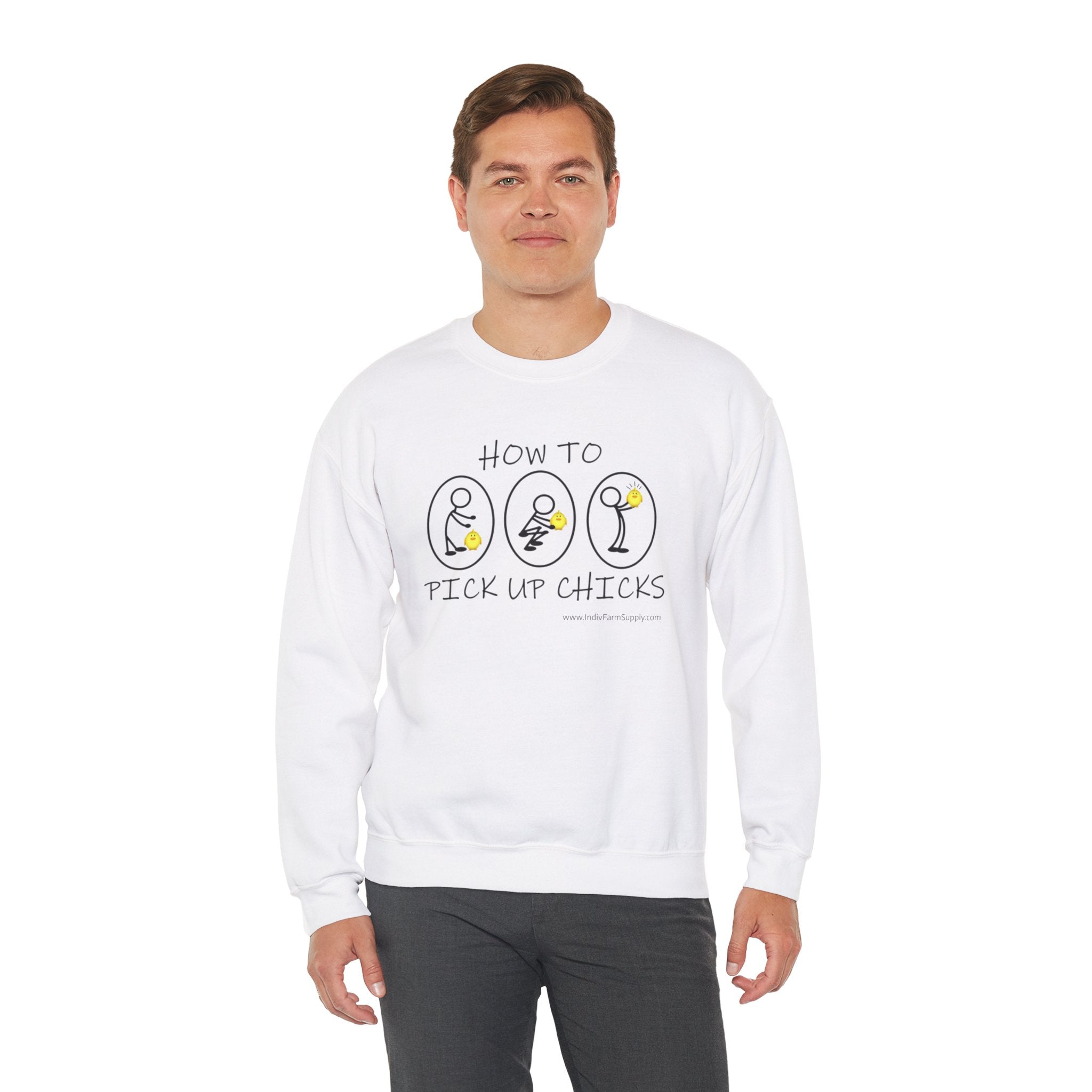 How To Pick Up Chicks Unisex Heavy Blend™ Crewneck Sweatshirt