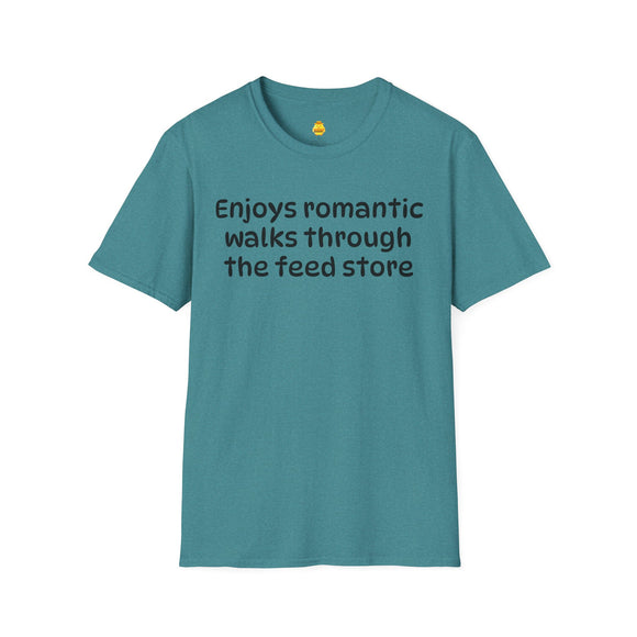 Enjoys Romantic Walks Unisex Softstyle T-Shirt