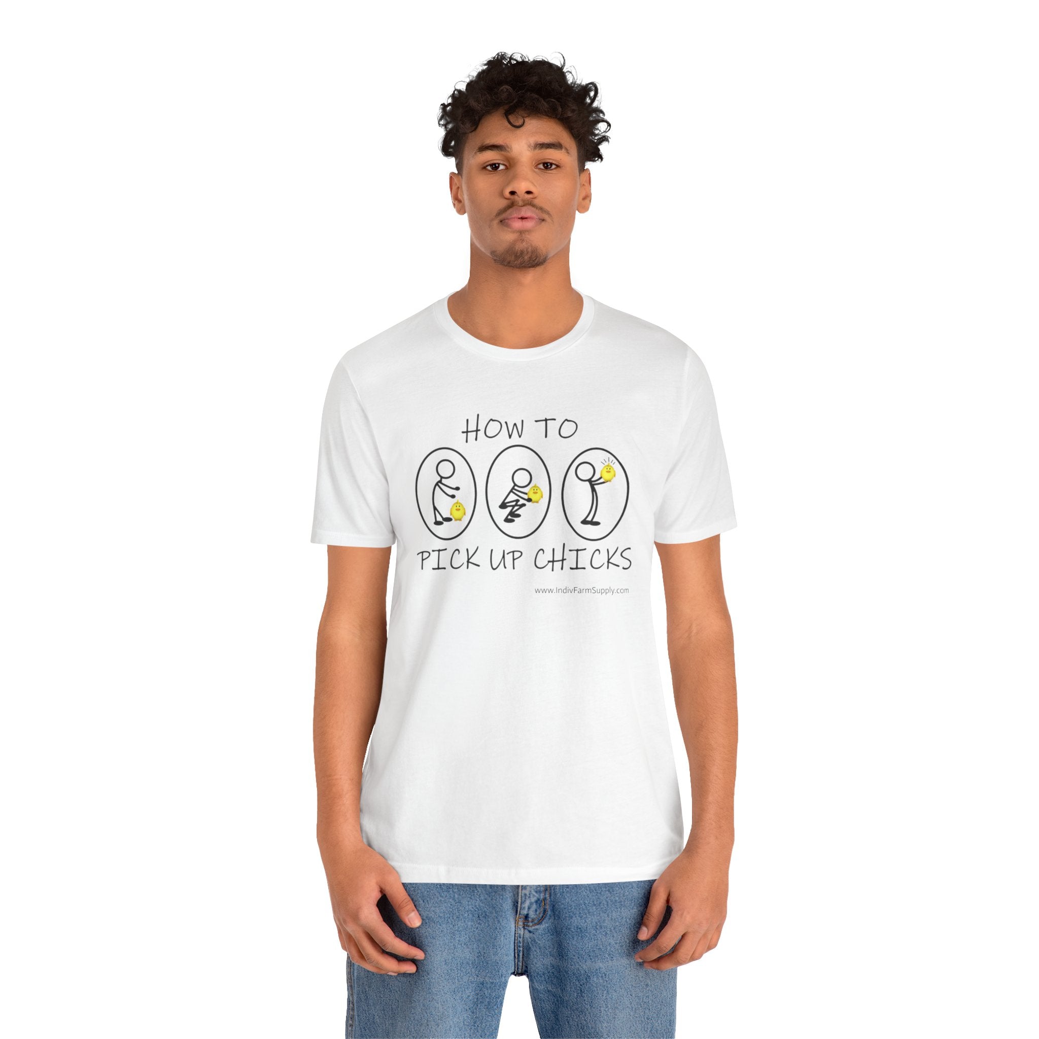 How to Pick Up Chicks Unisex Jersey Short Sleeve Tee