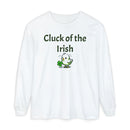 Cluck of the Irish Unisex Garment-dyed Long Sleeve T-Shirt-1