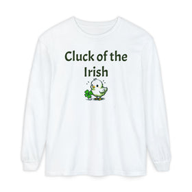 Cluck of the Irish Unisex Garment-dyed Long Sleeve T-Shirt