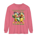 2 Turtle Doves Unisex Garment-dyed Long Sleeve T-Shirt-3