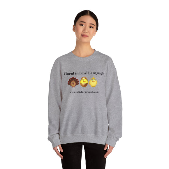 Fluent in Fowl Language Unisex Heavy Blend™ Crewneck Sweatshirt
