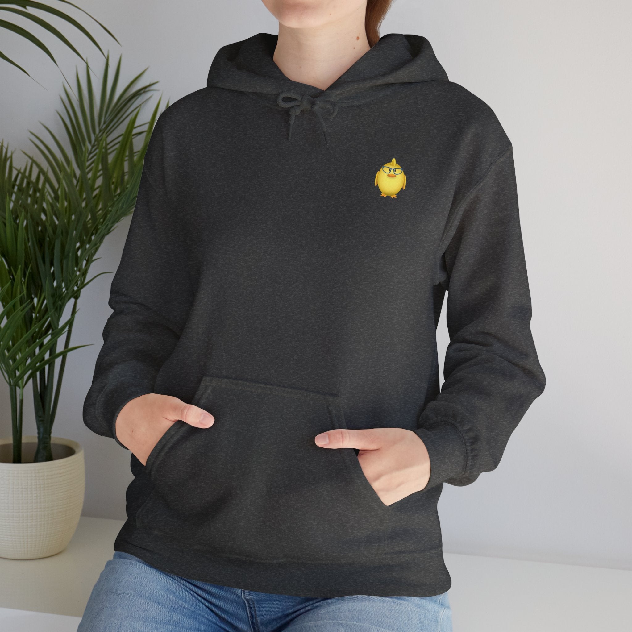 Chick with Glasses Unisex Heavy Blend™ Hooded Sweatshirt