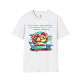 10 Lords a Leaping Unisex Softstyle T-Shirt