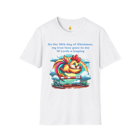 10 Lords a Leaping Unisex Softstyle T-Shirt