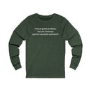 Sarcastic Comment Unisex Jersey Long Sleeve Tee-6