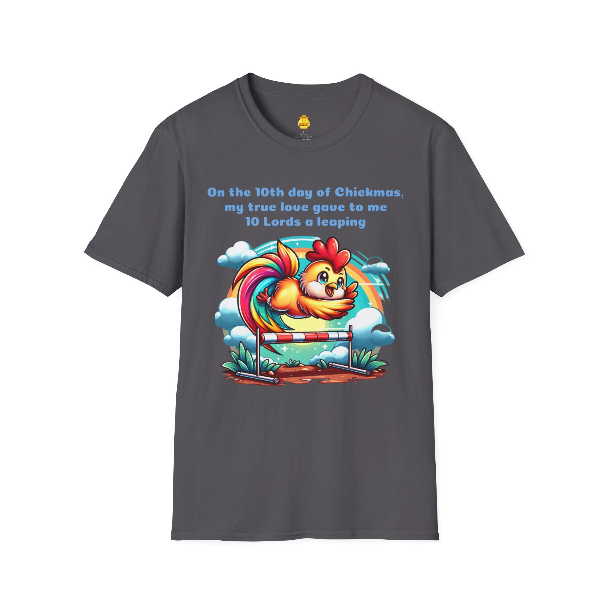 10 Lords a Leaping Unisex Softstyle T-Shirt