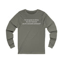 Sarcastic Comment Unisex Jersey Long Sleeve Tee-2
