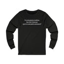 Sarcastic Comment Unisex Jersey Long Sleeve Tee-7