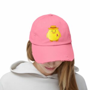 Breast Cancer Awareness Unisex Distressed Cap