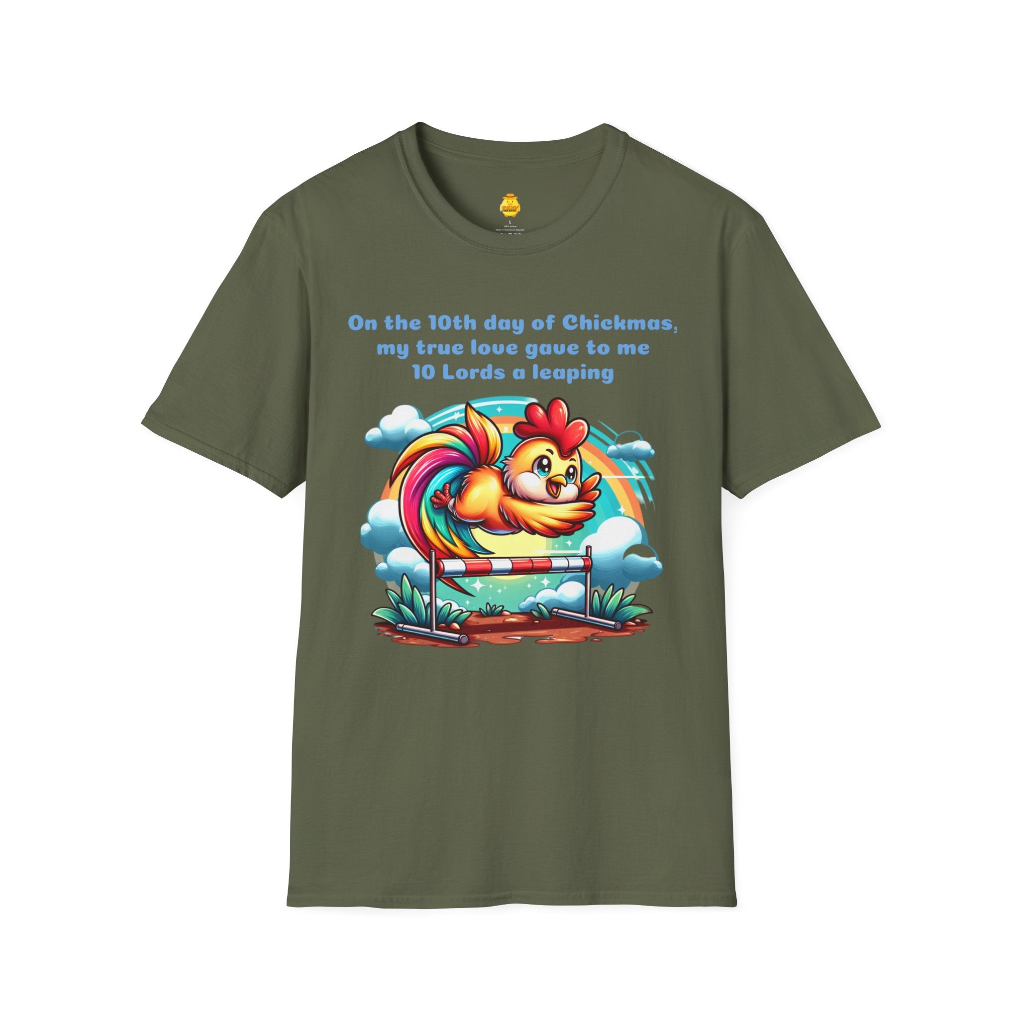 10 Lords a Leaping Unisex Softstyle T-Shirt