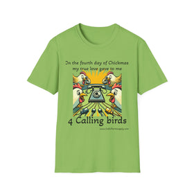 4 Calling Birds Unisex Softstyle T-Shirt