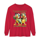 2 Turtle Doves Unisex Garment-dyed Long Sleeve T-Shirt-7