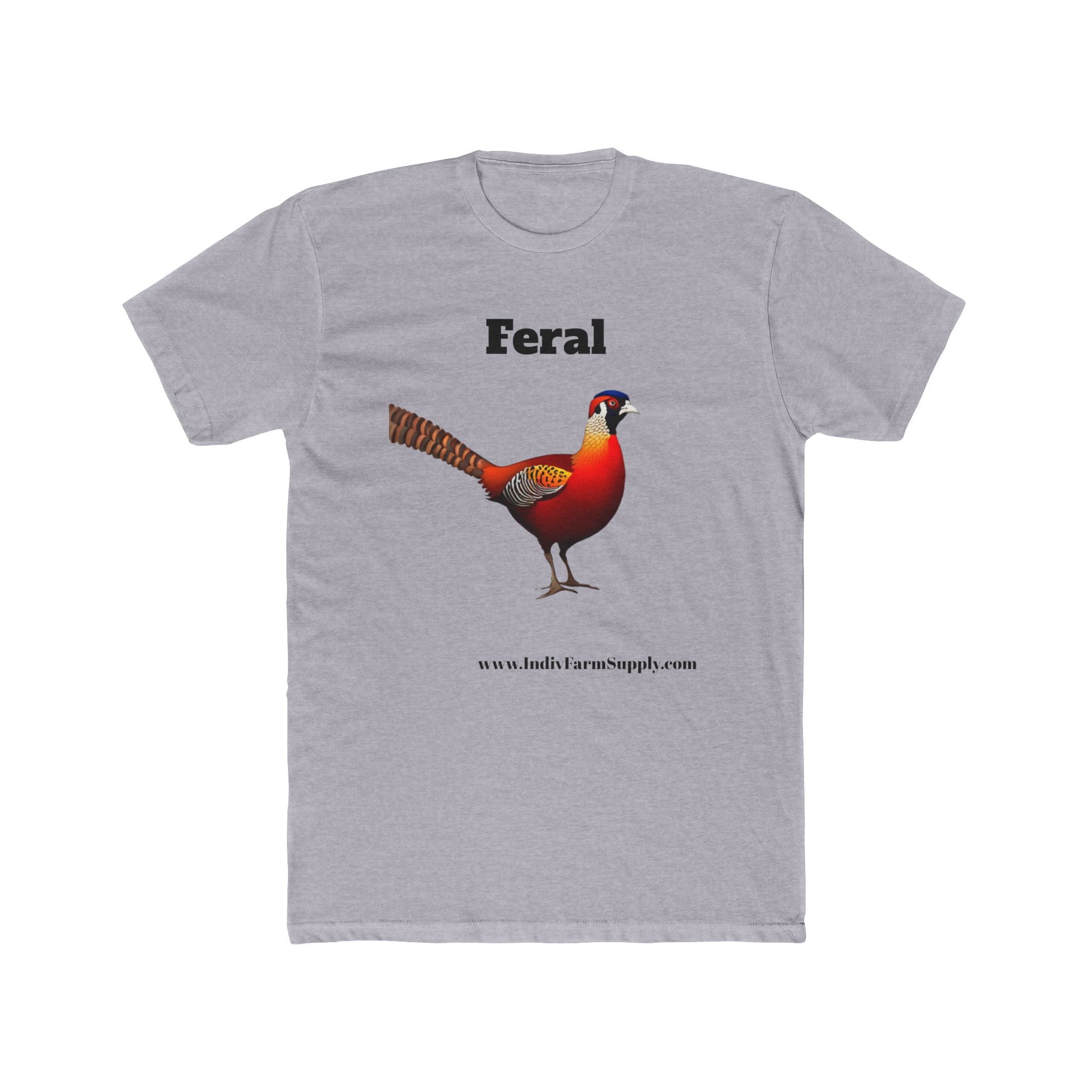 Feral Pheasant Unisex Cotton Crew Tee