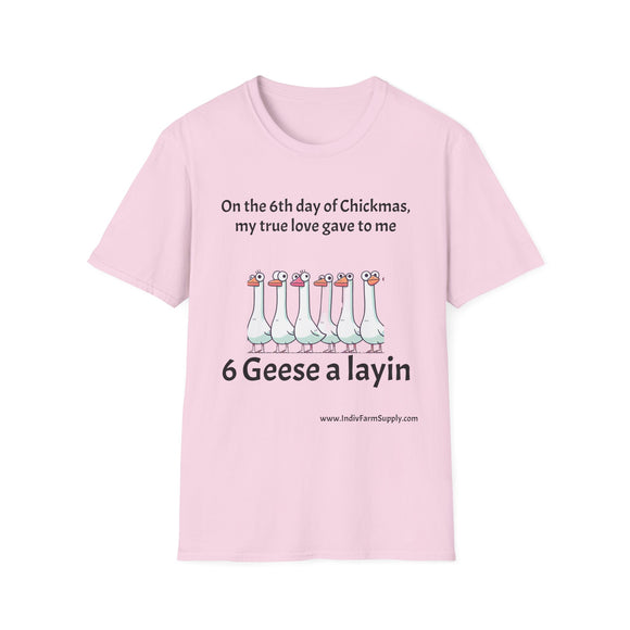6 Geese Unisex Softstyle T-Shirt