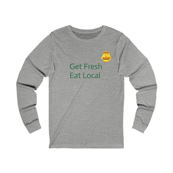 Get Fresh Eat Local Unisex Jersey Long Sleeve Tee