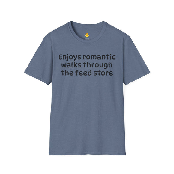 Enjoys Romantic Walks Unisex Softstyle T-Shirt