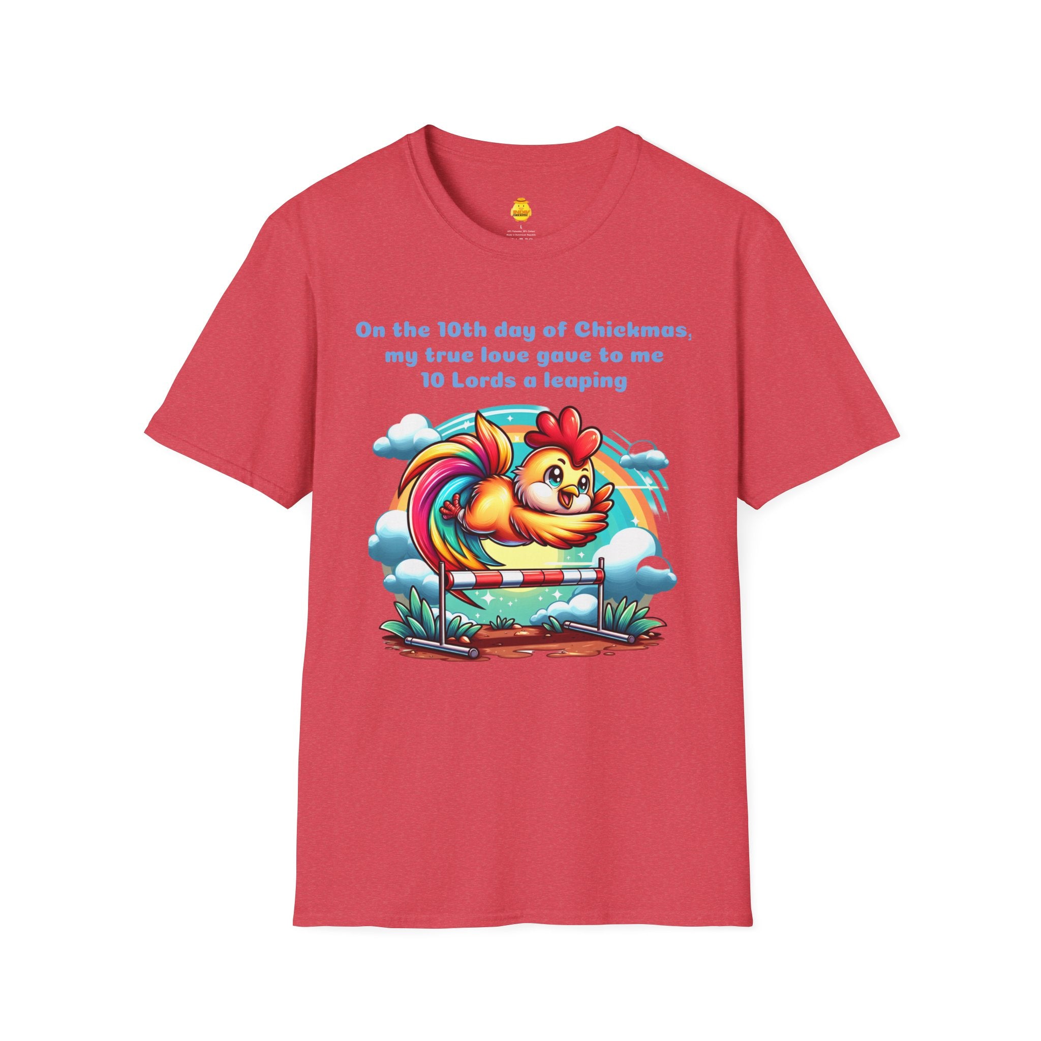 10 Lords a Leaping Unisex Softstyle T-Shirt
