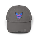 Thyroid Cancer Awareness Unisex Distressed Cap-3