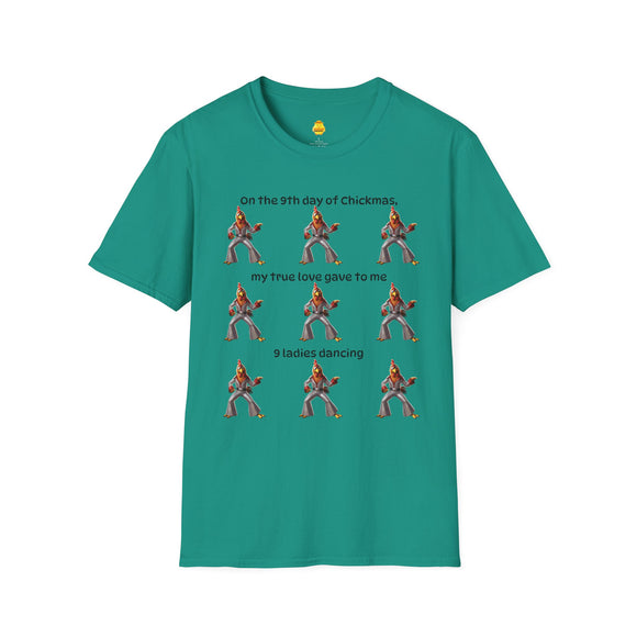 9 Ladies Dancing Unisex Softstyle T-Shirt