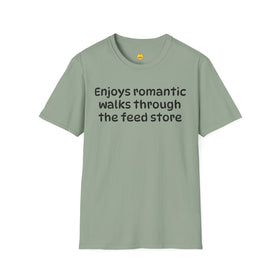 Enjoys Romantic Walks Unisex Softstyle T-Shirt