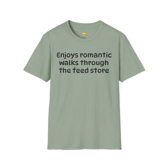 Enjoys Romantic Walks Unisex Softstyle T-Shirt