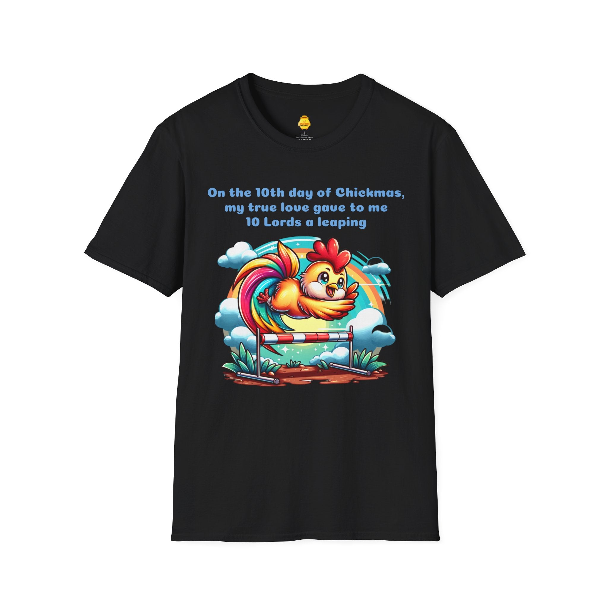 10 Lords a Leaping Unisex Softstyle T-Shirt