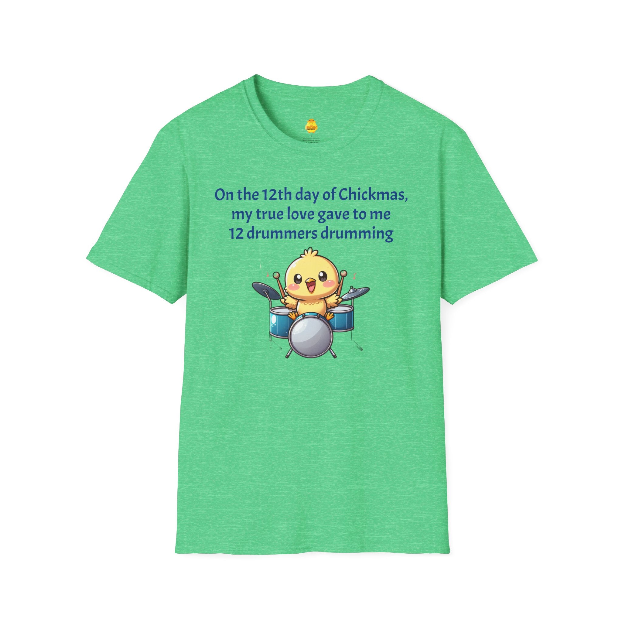 12 Drummers Drumming Unisex Softstyle T-Shirt