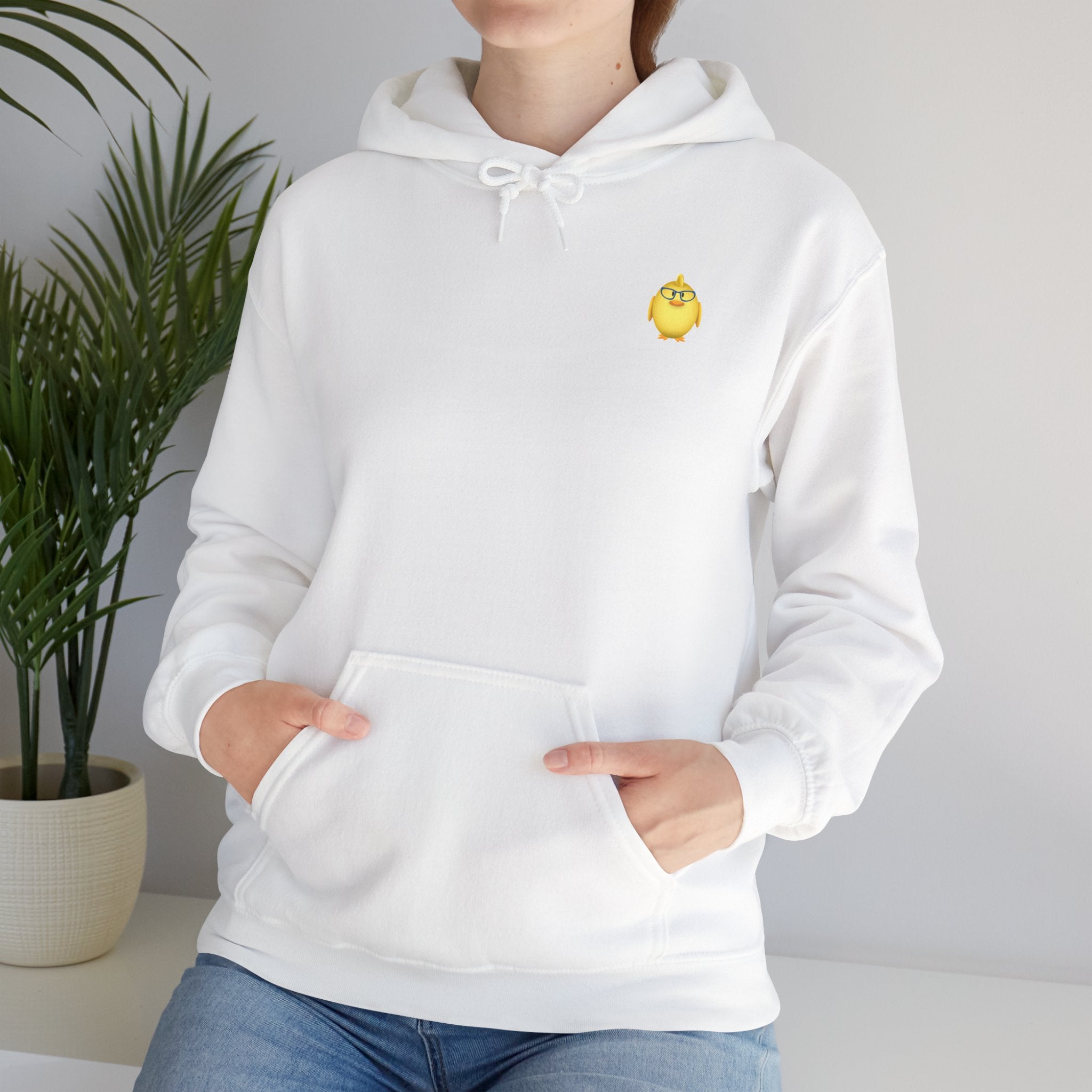 Chick with Glasses Unisex Heavy Blend™ Hooded Sweatshirt