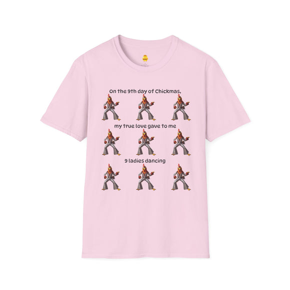 9 Ladies Dancing Unisex Softstyle T-Shirt