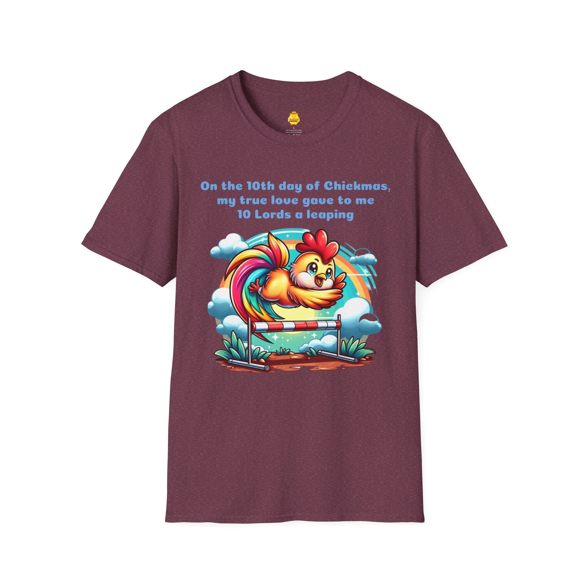 10 Lords a Leaping Unisex Softstyle T-Shirt