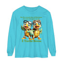 2 Turtle Doves Unisex Garment-dyed Long Sleeve T-Shirt-8