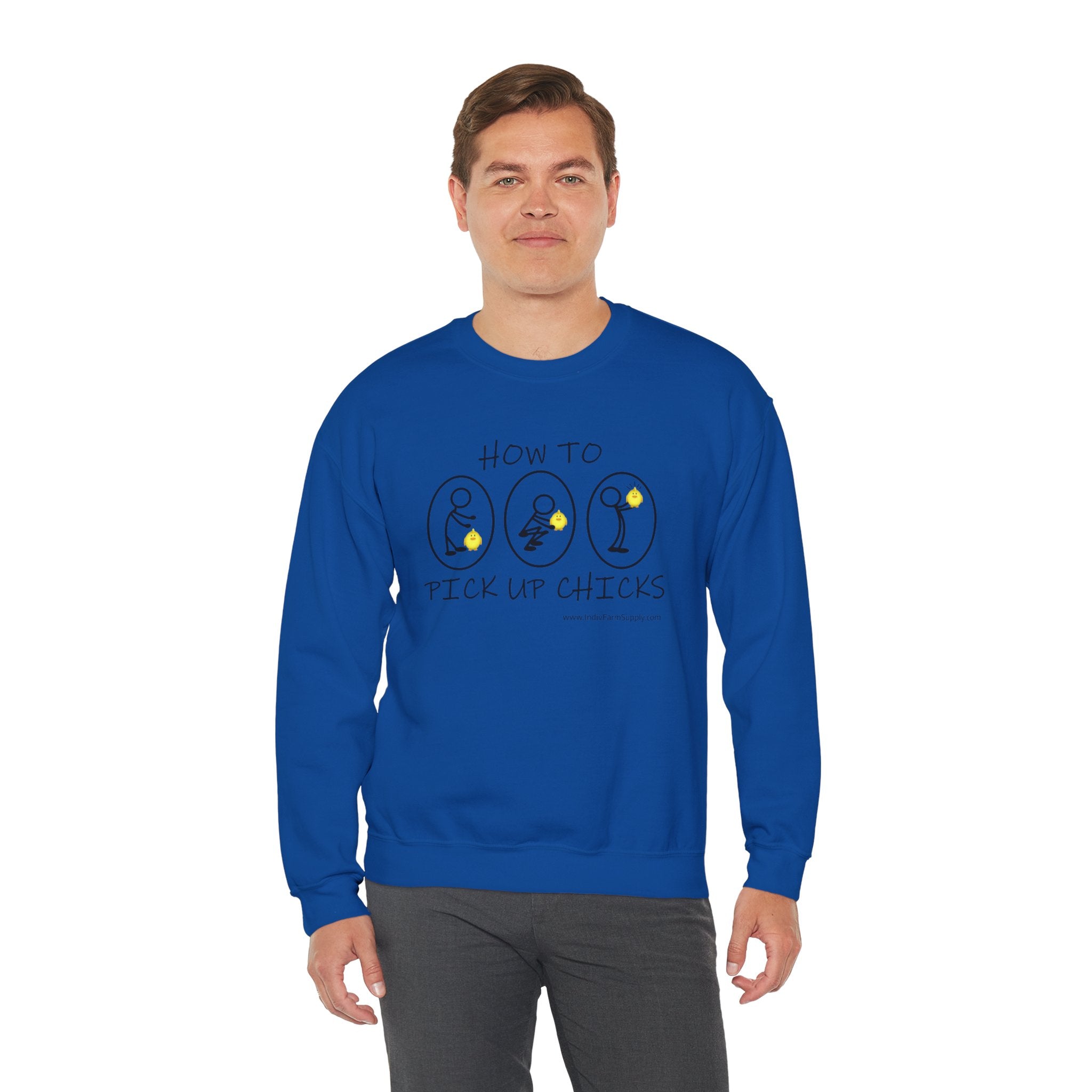How To Pick Up Chicks Unisex Heavy Blend™ Crewneck Sweatshirt