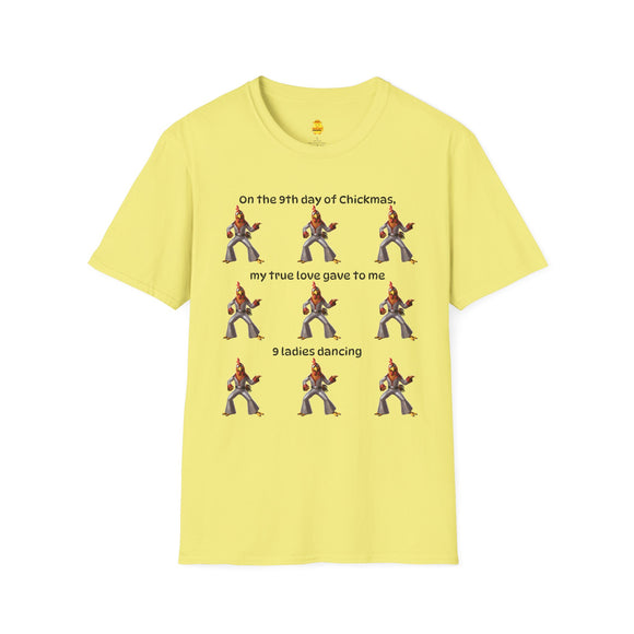 9 Ladies Dancing Unisex Softstyle T-Shirt