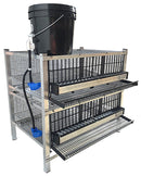 Quail Town Cages by Rite Farm Products - Pro Modular Quail Grow Out & Layer Cage Tower System Black Reservior-7