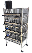 Quail Town Cages by Rite Farm Products - Pro Modular Quail Grow Out & Layer Cage Tower System Black Reservior-22