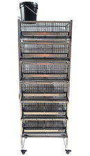 Quail Town Cages by Rite Farm Products - Pro Modular Quail Grow Out & Layer Cage Tower System Black Reservior-21