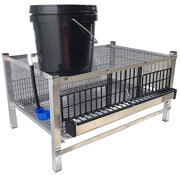 Quail Town Cages by Rite Farm Products - Pro Modular Quail Grow Out & Layer Cage Tower System Black Reservior