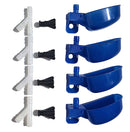 4 Pack of Blue Quail Auto Drinker Cage Cups with Y's and Clamp Nuts-1