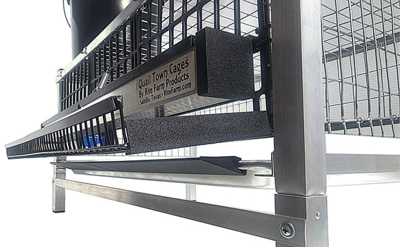Quail Town Cages by Rite Farm Products - Optional Feed Saver Litter Tray Extension