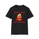 Just a Chick Unisex Softstyle T-Shirt-6